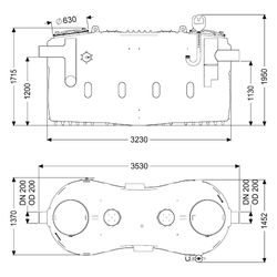 Kessel Fettabscheider EasyClean free NS 20, DN 200, 3.730L, Kunststoff, Violett... KESSEL-93020-01-L 4026092105252 (Abb. 1)