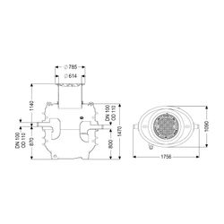 Kessel Fettabscheider EasyClean ground NS 1 Direct, 690-1.190mm, Klasse A/B, rech... KESSEL-95010-120B-DR 4026092100622 (Abb. 1)