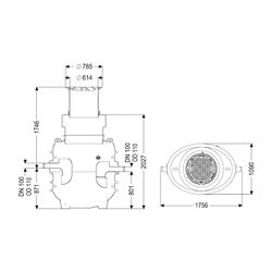 Kessel Fettabscheider EasyClean ground NS 1 Standard, 1.040-1.740mm, Klasse A/B... KESSEL-95010-170B 4026092100462 (Abb. 1)