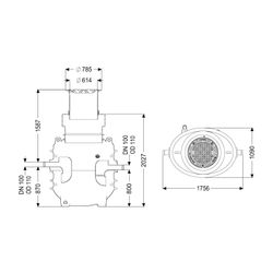 Kessel Fettabscheider EasyClean ground NS 1 Direct, 1.190-1.740mm, Klasse D, link... KESSEL-95010-170D-DL 4026092101186 (Abb. 1)