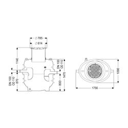 Kessel Fettabscheider EasyClean ground NS 2 Direct, 690-1.190mm, Klasse A/B, link... KESSEL-95020-120B-DL 4026092100950 (Abb. 1)