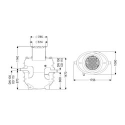 Kessel Fettabscheider EasyClean ground NS 2 Direct, 900-1.190mm, Klasse D, rechts... KESSEL-95020-120D-DR 4026092100714 (Abb. 1)