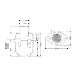 Kessel Fettabscheider EasyClean ground NS 3 Direct, 690-1.190mm, Klasse A/B, link... KESSEL-95030-120B-DL 4026092100967 (Abb. 1)