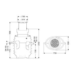 Kessel Fettabscheider EasyClean ground NS 3 Standard, 1.040-1.740mm, Klasse A/B... KESSEL-95030-170B 4026092100486 (Abb. 1)