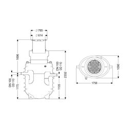 Kessel Fettabscheider EasyClean ground NS 3 Direct, 1.190-1.740mm, Klasse D, rech... KESSEL-95030-170D-DR 4026092100882 (Abb. 1)