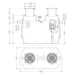 Kessel Koaleszenzabscheider EasyOil ground NS 6, 5.800L, PE, Schwarz... KESSEL-99706.80D 4026092027660 (Abb. 1)