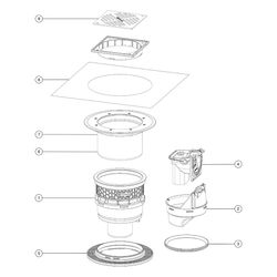 Kessel Kellerablauf Universale Plus Variofix, mit Rückstauverschluss, Auslauf senkrecht... KESSEL-27651 4026092096888 (Abb. 1)