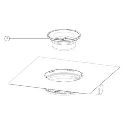Kessel Der Ultraflache Grundkörper 54 DN 40 WaD, Sperrwasserhöhe 22mm... KESSEL-44740M 4026092080474 (Abb. 1)