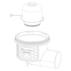 Kessel Practicus Grundkörper DN 70, Auslauf seitlich... KESSEL-45170 4026092033555 (Abb. 1)