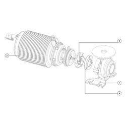 Kessel Homogenisatorpumpe für SPF 550 KE, 5,5kW, 400V, 680332... KESSEL-680332 4026092067901 (Abb. 1)