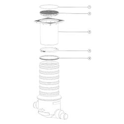 Kessel Probenahmeschacht für LW 400, DN 100/150 Klasse A, 400-1.300mm, 915880A... KESSEL-915880A 4026092025048 (Abb. 1)