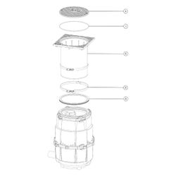 Kessel Entsorgungsschacht für LW 400, DN 65, B 125, 710-1.080mm, 917422B... KESSEL-917422B 4026092071274 (Abb. 1)