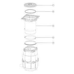 Kessel Entsorgungsschacht für LW 400, DN 65, D 400, 710-1.080mm, 917422D... KESSEL-917422D 4026092071267 (Abb. 1)