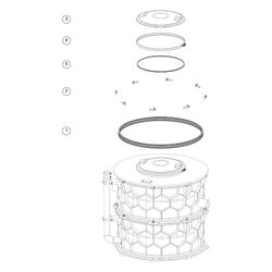 Kessel Fettabscheider EasyClean Modular free NS 1 Direct, 3-teilig, TS... KESSEL-93001-D1-R2-TS 4026092104026 (Abb. 1)