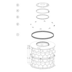 Kessel Fettabscheider EasyClean Modular free NS 2 Direct, 3-teilig, TS... KESSEL-93002-D1-R2-TS 4026092104033 (Abb. 1)