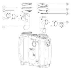 Kessel Fettabscheider EasyClean free NS 2 Standard, 600L, mit Sonic Control Gesamtvolu... KESSEL-93002.02 4026092061459 (Abb. 1)