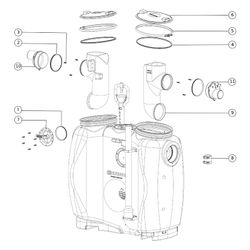 Kessel Fettabscheider EasyClean free NS 2 Direct, 400L, mit Fülleinrichtung Schaugla... KESSEL-93002.31/D 4026092063675 (Abb. 1)