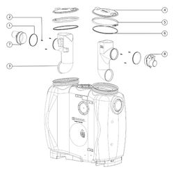 Kessel Fettabscheider EasyClean free NS 3 Standard, 600L Gesamtvolumen... KESSEL-93003.01 4026092060889 (Abb. 1)