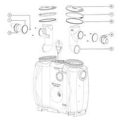 Kessel Fettabscheider EasyClean free NS 3 Standard, 600L, mit Fülleinrichtung Gesamtvo... KESSEL-93003.11 4026092063187 (Abb. 1)