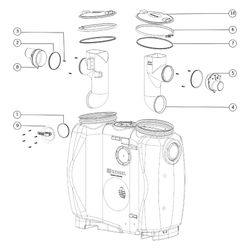 Kessel Fettabscheider EasyClean free NS 3 Standard, 600L, mit Schauglas Gesamtvolumen... KESSEL-93003.21 4026092063286 (Abb. 1)