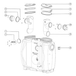 Kessel Fettabscheider EasyClean free NS 3 Direct, 300L, mit Schauglas Sonic Control ... KESSEL-93003.22/D 4026092063637 (Abb. 1)