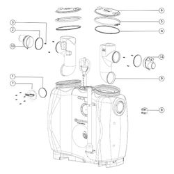 Kessel Fettabscheider EasyClean free NS 3 Direct, 300L, mit Fülleinrichtung Schaugla... KESSEL-93003.31/D 4026092063682 (Abb. 1)
