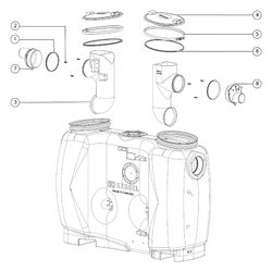 Kessel Fettabscheider EasyClean free NS 4 Standard, 800L, mit Sonic Control Gesamtvolu... KESSEL-93004.02 4026092061473 (Abb. 1)