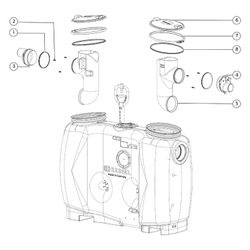 Kessel Fettabscheider EasyClean free NS 4 Standard, 800L, mit Fülleinrichtung Gesamtvo... KESSEL-93004.11 4026092063194 (Abb. 1)