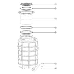 Kessel Fettabscheider EasyClean ground NS 4 Standard, 800-1.200mm, Klasse A/B... KESSEL-93004/120B 4026092025574 (Abb. 1)