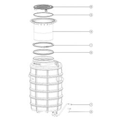 Kessel Fettabscheider EasyClean ground NS 4 Standard, 800-1.200mm, Klasse D... KESSEL-93004/120D 4026092025581 (Abb. 1)
