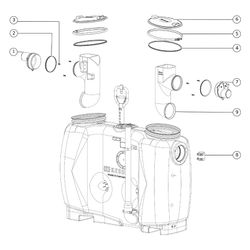 Kessel Fettabscheider EasyClean free NS 4 Direct, 400L, mit Fülleinrichtung Sonic Co... KESSEL-93004.12/D 4026092063545 (Abb. 1)