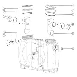 Kessel EasyClean Fettabscheider free NS 4 Direct, mit Schauglas, 400l Abscheiderinha... KESSEL-93004.21/D 4026092063590 (Abb. 1)