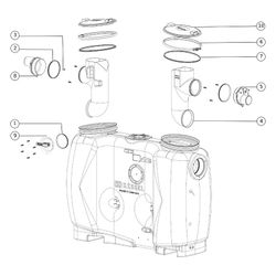 Kessel Fettabscheider EasyClean free NS 4 Standard, 800L, mit Schauglas Sonic Control ... KESSEL-93004.22 4026092063347 (Abb. 1)