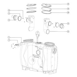 Kessel Fettabscheider EasyClean free NS 4 Standard, 800L, mit Fülleinrichtung Schaugla... KESSEL-93004.31 4026092063392 (Abb. 1)