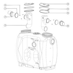 Kessel Fettabscheider EasyClean free NS 7 Standard, 1.350L Gesamtvolumen... KESSEL-93007.01 4026092060902 (Abb. 1)