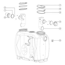 Kessel Fettabscheider EasyClean free NS 7 Direct, 650L Abscheiderinhalt... KESSEL-93007.01/D 4026092064900 (Abb. 1)