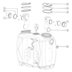 Kessel Fettabscheider EasyClean free NS 7 Direct, 650L, mit Fülleinrichtung Abscheid... KESSEL-93007.11/D 4026092063507 (Abb. 1)