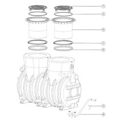 Kessel Fettabscheider EasyClean ground NS 7 Standard, 740-1.175mm, Klasse D... KESSEL-93007/120D 4026092025703 (Abb. 1)