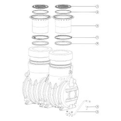 Kessel Fettabscheider EasyClean ground NS 7 Standard, 1.120-1.740mm, Klasse A/B... KESSEL-93007/170B 4026092073308 (Abb. 1)