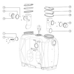 Kessel Fettabscheider EasyClean free NS 7 Standard, 1.350L, mit Fülleinrichtung Schaug... KESSEL-93007.31 4026092063408 (Abb. 1)