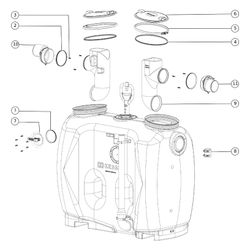Kessel EasyClean Fettabscheider free NS 7 Direct, mit Fülleinrichtung Schauglas Soni... KESSEL-93007.32/D 4026092063750 (Abb. 1)