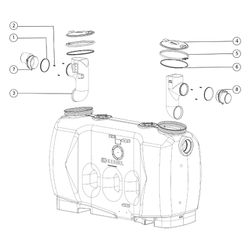 Kessel Fettabscheider EasyClean free NS 10 Standard, 1.900L Gesamtvolumen... KESSEL-93010.01 4026092060865 (Abb. 1)