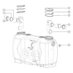 Kessel Fettabscheider EasyClean free NS 10 Direct, 900L, mit Sonic Control Abscheide... KESSEL-93010.02/D 4026092061541 (Abb. 1)