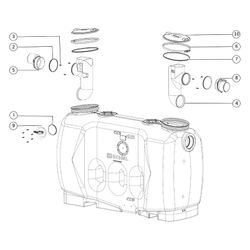Kessel Fettabscheider EasyClean free NS 10 Standard, 1.900L, mit Schauglas Sonic Contr... KESSEL-93010.22 4026092063361 (Abb. 1)