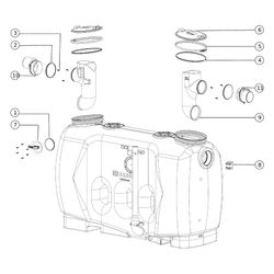 Kessel Fettabscheider EasyClean free NS 10 Direct, 900L, mit Schauglas Sonic Control... KESSEL-93010.22/D 4026092063668 (Abb. 1)