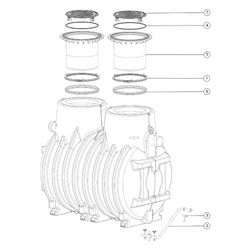 Kessel Fettabscheider EasyClean ground NS 15 Standard, 765-1.200mm, Klasse D... KESSEL-93015/120D 4026092025826 (Abb. 1)