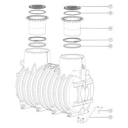 Kessel Fettabscheider EasyClean ground NS 20 Standard, 765-1.200mm, Klasse A/B... KESSEL-93020/120B 4026092025833 (Abb. 1)