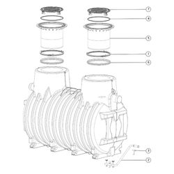 Kessel Fettabscheider EasyClean ground NS 20 Standard, 765-1.200mm, Klasse D... KESSEL-93020/120D 4026092025840 (Abb. 1)