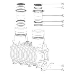 Kessel Fettabscheider EasyClean ground NS 20 Standard, 1.130-1.755mm, Klasse A/B... KESSEL-93020/170B 4026092073360 (Abb. 1)