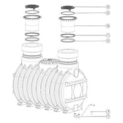 Kessel Fettabscheider EasyClean ground NS 25 Standard, 1.155-1.775mm, Klasse D... KESSEL-93925/170D 4026092073391 (Abb. 1)